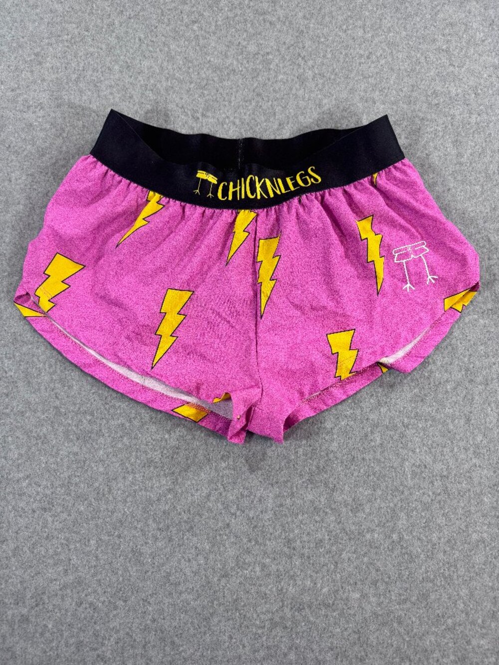Chicknlegs 1.5" split running shorts Womans size Small